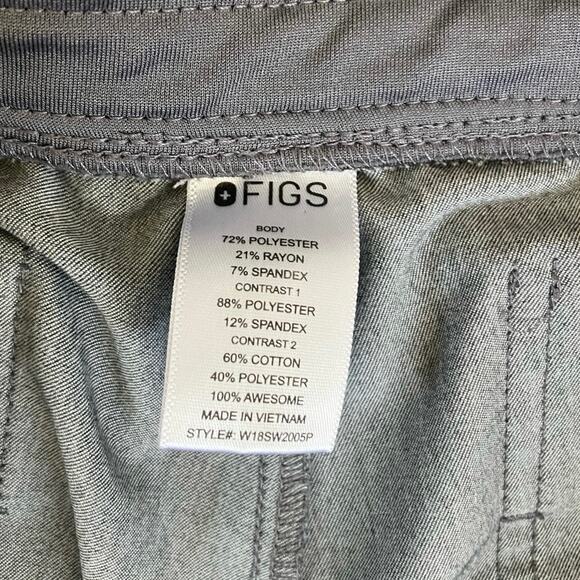 FIGS Technical Collection Dark Gray Joggers Petite Medium - Picture 4 of 4